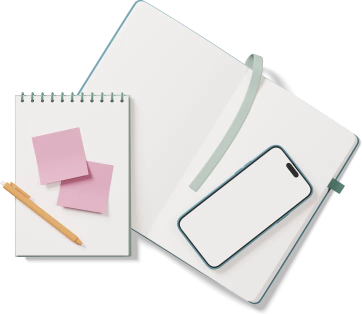 Scattered work apps illustration